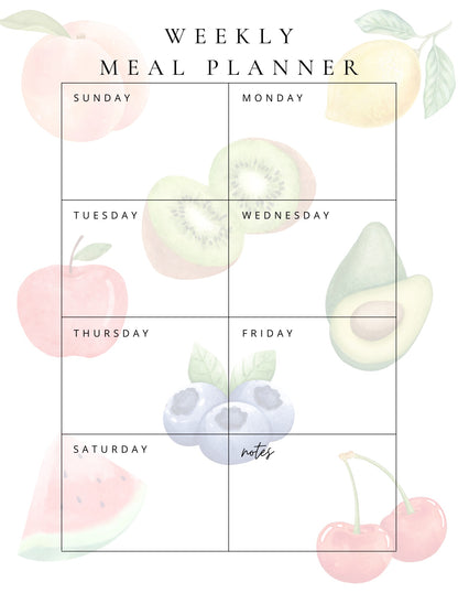 Printable Meal Planning Templates