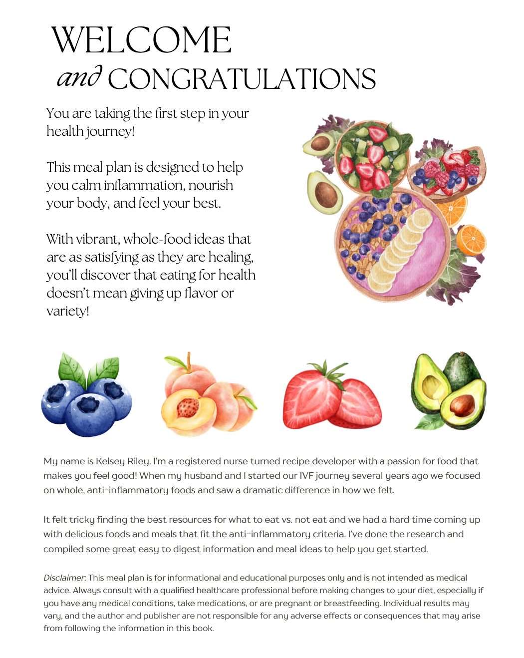 Anti-Inflammatory Meal Plan